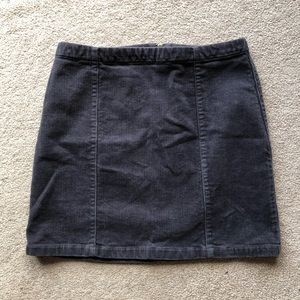 Corduroy mini skirt